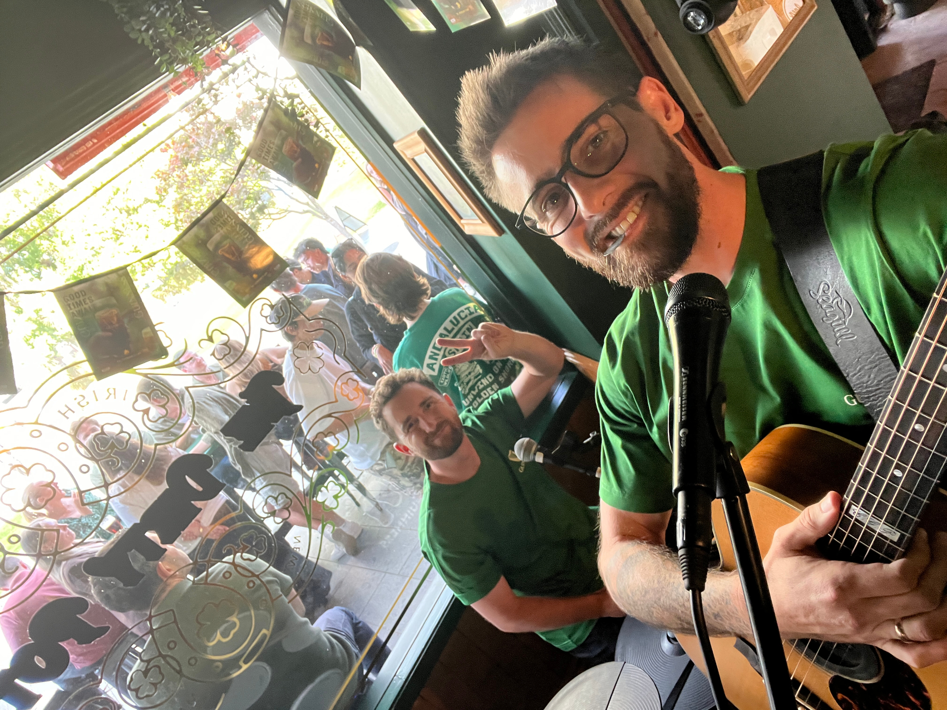 James Van solo acoustic performance at an Auckland Irish pub